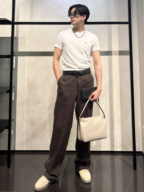 エンポリオ アルマーニ】Tシャツ ストレッチ スーピマコットン製