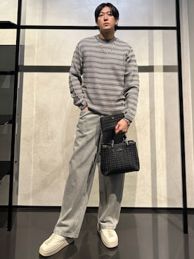 「アイテム（財布）」を使った、IBUKIさん（メンズ・182cm）の秋コーディネート