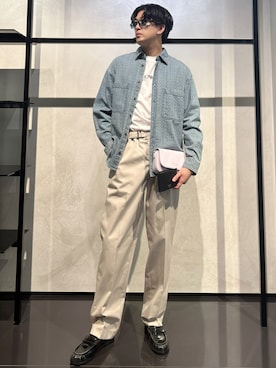 「アイテム（財布）」を使った、IBUKIさん（メンズ・182cm）の夏コーディネート