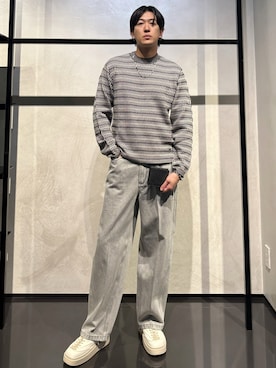 「アイテム（財布）」を使った、IBUKIさん（メンズ・182cm）の秋コーディネート
