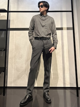 「アイテム（財布）」を使った、IBUKIさん（メンズ・182cm）の冬コーディネート