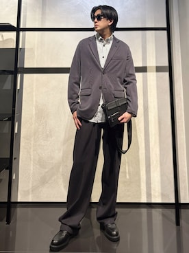 「アイテム（テーラードジャケット）」を使った、IBUKIさん（メンズ・182cm）の冬コーディネート