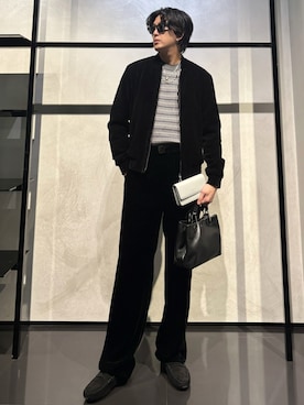 「アイテム（ハンドバッグ）」を使った、IBUKIさん（メンズ・182cm）の秋コーディネート