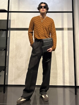 「アイテム（財布）」を使った、IBUKIさん（メンズ・182cm）の秋コーディネート