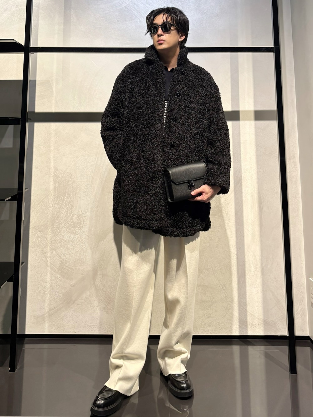 EMPORIO ARMANI 　チェスターコート 中古・古着通販】EMPORIO ARMANI (エンポリオアルマーニ) メルトン