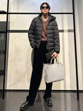 「アイテム（財布）」を使った、IBUKIさん（メンズ・182cm）の秋コーディネート