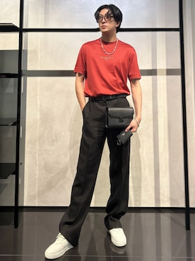 「アイテム（財布）」を使った、IBUKIさん（メンズ・182cm）の夏コーディネート