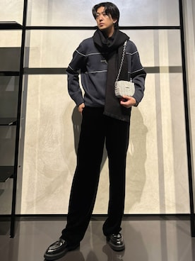 「アイテム（スウェット）」を使った、IBUKIさん（メンズ・182cm）の秋コーディネート