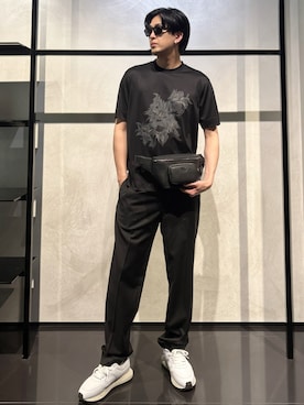 「アイテム（ボディバッグ/ウエストポーチ）」を使った、IBUKIさん（メンズ・182cm）の夏コーディネート
