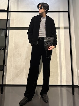 「アイテム（財布）」を使った、IBUKIさん（メンズ・182cm）の冬コーディネート