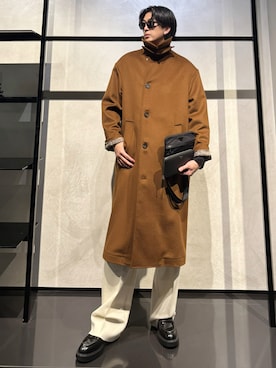 「アイテム（財布）」を使った、IBUKIさん（メンズ・182cm）の秋コーディネート