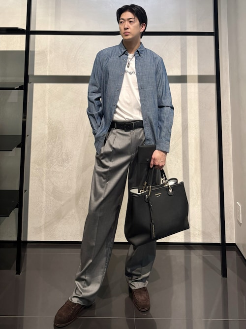 EMPORIO ARMANI MyEA ショッパー ディアプリント ミディアム エンポリオ アルマーニ】MyEA ショッパー ディアプリント