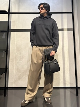 「アイテム（財布）」を使った、IBUKIさん（メンズ・182cm）の秋コーディネート