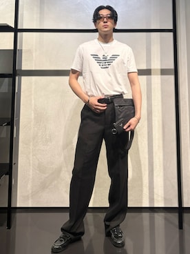 「アイテム（財布）」を使った、IBUKIさん（メンズ・182cm）の夏コーディネート