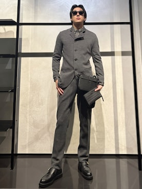 「アイテム（財布）」を使った、IBUKIさん（メンズ・182cm）の冬コーディネート