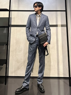 「アイテム（ボディバッグ/ウエストポーチ）」を使った、IBUKIさん（メンズ・182cm）の秋コーディネート