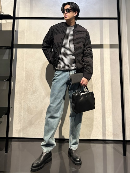 セール】【エンポリオ アルマーニ】リバーシブルブルゾン ナイロン