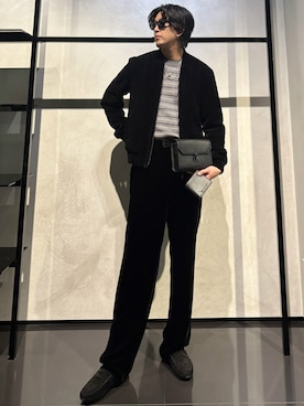 「アイテム（財布）」を使った、IBUKIさん（メンズ・182cm）の秋コーディネート
