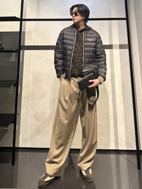 「アイテム（財布）」を使った、IBUKIさん（メンズ・182cm）の秋コーディネート