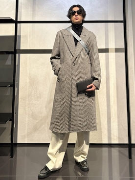 「アイテム（財布）」を使った、IBUKIさん（メンズ・182cm）の秋コーディネート