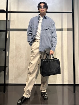 「アイテム（財布）」を使った、IBUKIさん（メンズ・182cm）の夏コーディネート