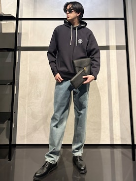 「アイテム（財布）」を使った、IBUKIさん（メンズ・182cm）の春コーディネート