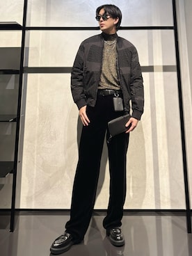 「お洒落さんとつながりたい」｜「アイテム（財布/小物）」を使った、IBUKIさん（メンズ・182cm）の秋コーディネート