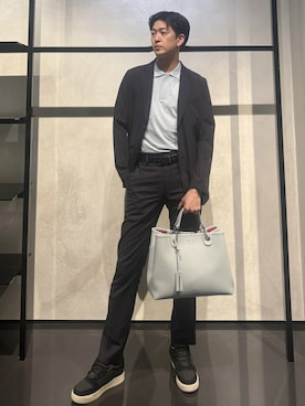 「アイテム（ハンドバッグ）」を使った、IBUKIさん（メンズ・182cm）の夏コーディネート