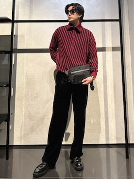 「アイテム（財布）」を使った、IBUKIさん（メンズ・182cm）の秋コーディネート