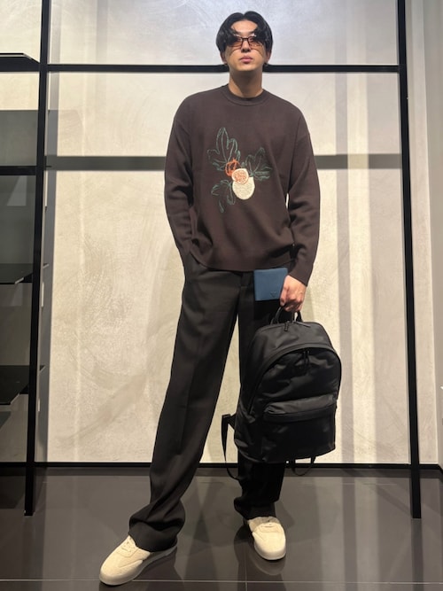 エンポリオ アルマーニ】ASV ラウンドバックパック 再生ナイロン