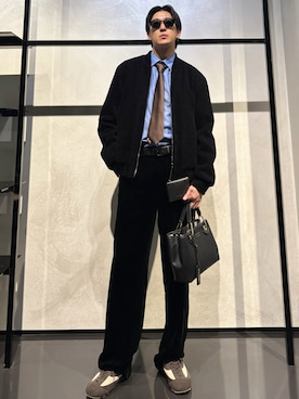 「アイテム（財布）」を使った、IBUKIさん（メンズ・182cm）の秋コーディネート