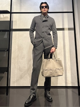 「アイテム（財布）」を使った、IBUKIさん（メンズ・182cm）の冬コーディネート