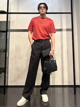 「アイテム（ファッション雑貨）」を使った、IBUKIさん（メンズ・182cm）の夏コーディネート