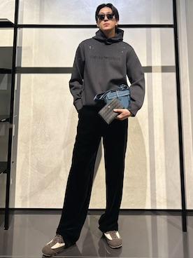 「アイテム（財布）」を使った、IBUKIさん（メンズ・182cm）の秋コーディネート