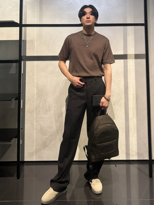 エンポリオ アルマーニ】ステンレススチール製ドッグタグネックレス