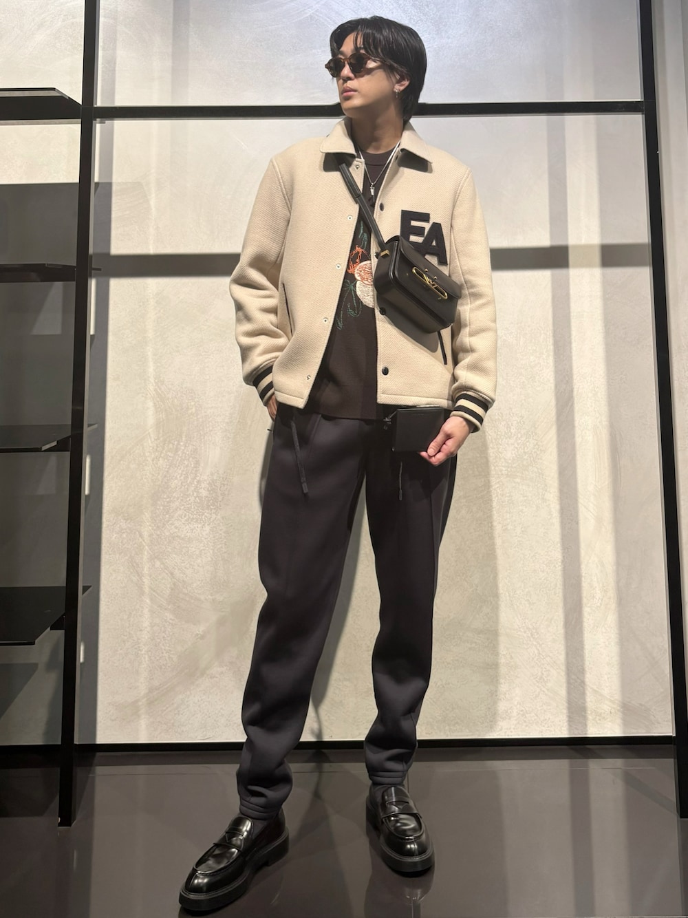 i*z様 ★極美品★エンポリオアルマーニ★ウールブルゾン★US44(S〜M)★グ EMPORIO ARMANI（エンポリオアルマーニ）の「【エンポリオ アルマーニ