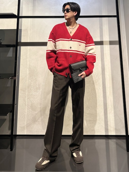 EMPORIO ARMANI カーディガン 「エンポリオ アルマーニ」Vネック