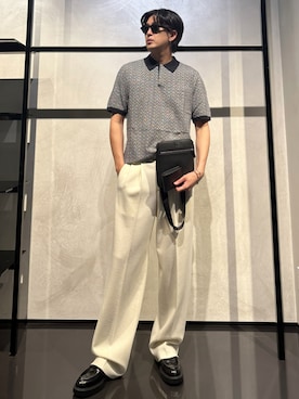 「アイテム（財布）」を使った、IBUKIさん（メンズ・182cm）の秋コーディネート