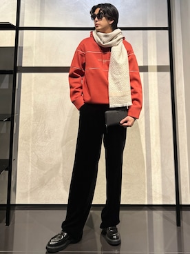 「アイテム（財布）」を使った、IBUKIさん（メンズ・182cm）の秋コーディネート