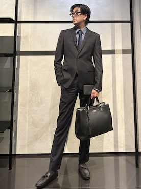 「アイテム（財布）」を使った、IBUKIさん（メンズ・182cm）の秋コーディネート