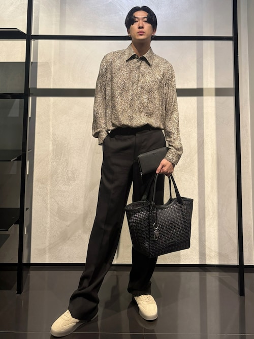 EMPORIO ARMANI☆ロゴ チャーム バスケット織り トートバッグ♪ EMPORIO ARMANI トートバッグ 「エンポリオ アルマーニ