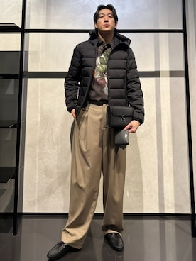 「アイテム（財布）」を使った、IBUKIさん（メンズ・182cm）の秋コーディネート