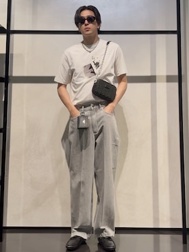 「アイテム（財布）」を使った、IBUKIさん（メンズ・182cm）の夏コーディネート