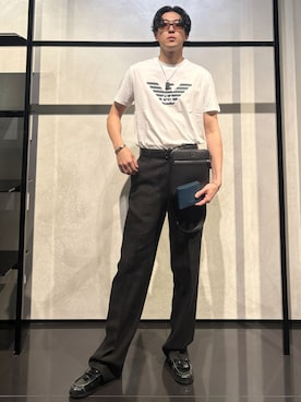 「アイテム（財布）」を使った、IBUKIさん（メンズ・182cm）の夏コーディネート
