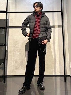 「アイテム（バッグ）」を使った、IBUKIさん（メンズ・182cm）の冬コーディネート