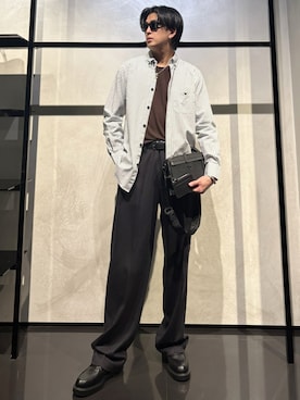 「アイテム（アクセサリー）」を使った、IBUKIさん（メンズ・182cm）の冬コーディネート