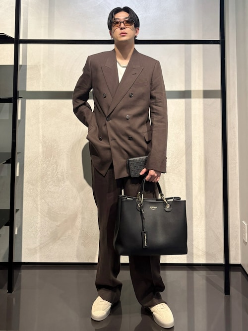 EMPORIO ARMANI MyEA ショッパー ディアプリント ミディアム undefined
