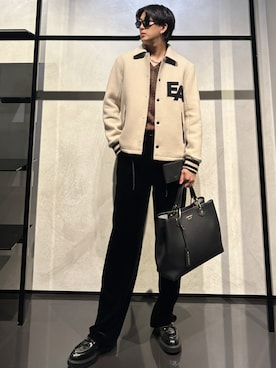 「アイテム（財布）」を使った、IBUKIさん（メンズ・182cm）の冬コーディネート