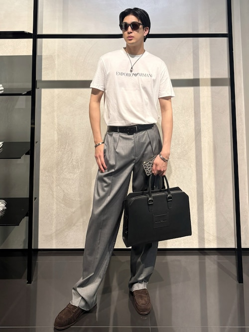 エンポリオ アルマーニ】ギフトボックス サフィアーノレザー製