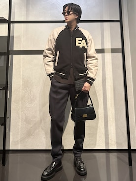 「アイテム（財布）」を使った、IBUKIさん（メンズ・182cm）の秋コーディネート